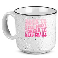 Born To Read Books Forced To Read Emails Groovy Reading 15oz Campfire Ceramic Mug