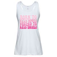 Born To Read Books Forced To Read Emails Groovy Reading Ladies Essential Flowy Tank