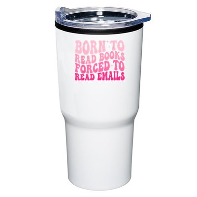 Born To Read Books Forced To Read Emails Groovy Reading Tumbler