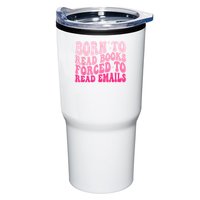 Born To Read Books Forced To Read Emails Groovy Reading Tumbler