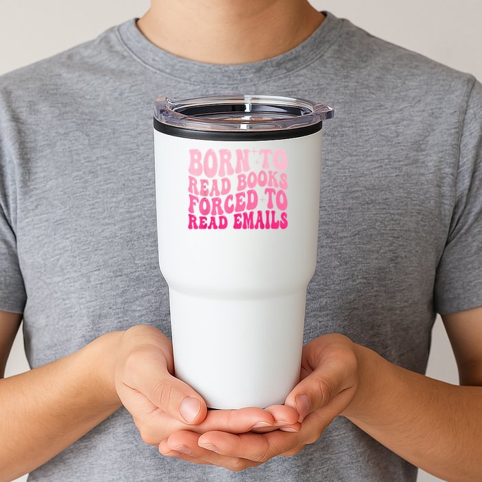 Born To Read Books Forced To Read Emails Groovy Reading Tumbler