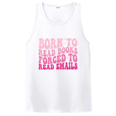 Born To Read Books Forced To Read Emails Groovy Reading PosiCharge Competitor Tank