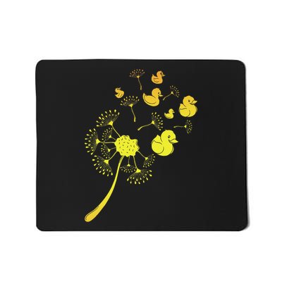 Bath Toy Rubber Duck Dandelion Squeaky Duck Mousepad