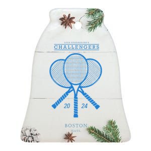 Blue Tennis Rackets Challengers Movie Ceramic Bell Ornament