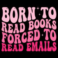 Born To Read Books Forced To Read Emails Groovy Reading  7-Panel Snapback Hat