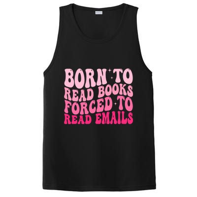 Born To Read Books Forced To Read Emails Groovy Reading  PosiCharge Competitor Tank