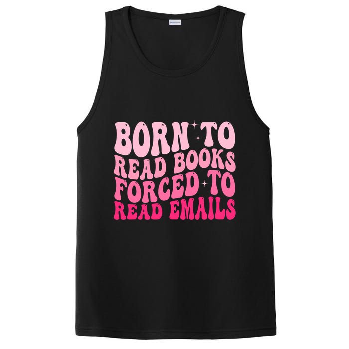Born To Read Books Forced To Read Emails Groovy Reading  PosiCharge Competitor Tank