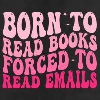 Born To Read Books Forced To Read Emails Groovy Reading  Microfiber Hand Towel
