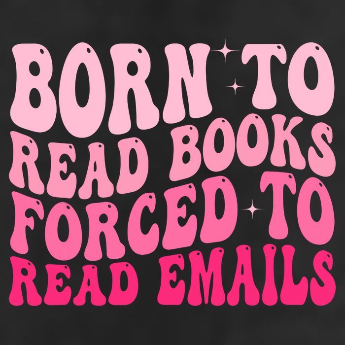 Born To Read Books Forced To Read Emails Groovy Reading  Microfiber Hand Towel