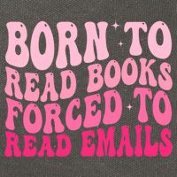 Born To Read Books Forced To Read Emails Groovy Reading  Cotton Canvas Backpack