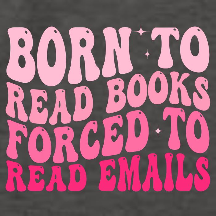 Born To Read Books Forced To Read Emails Groovy Reading  Vector Backpack