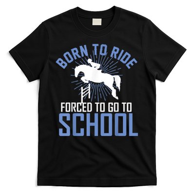 Born To Ride Equestrian Horseback Riding For Girls T-Shirt