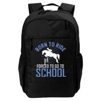 Born To Ride Equestrian Horseback Riding For Girls Daily Commute Backpack