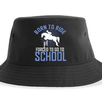 Born To Ride Equestrian Horseback Riding For Girls Sustainable Bucket Hat
