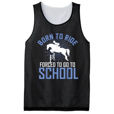 Born To Ride Equestrian Horseback Riding For Girls Mesh Reversible Basketball Jersey Tank