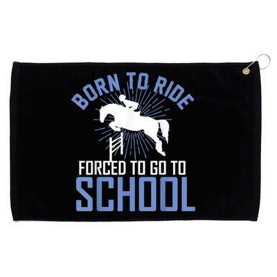 Born To Ride Equestrian Horseback Riding For Girls Grommeted Golf Towel