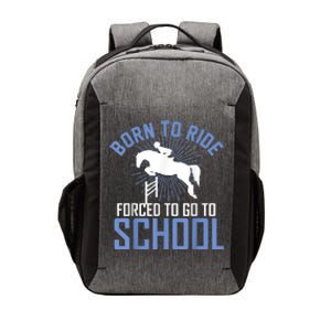 Born To Ride Equestrian Horseback Riding For Girls Vector Backpack