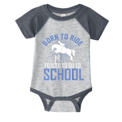 Born To Ride Equestrian Horseback Riding For Girls Infant Baby Jersey Bodysuit