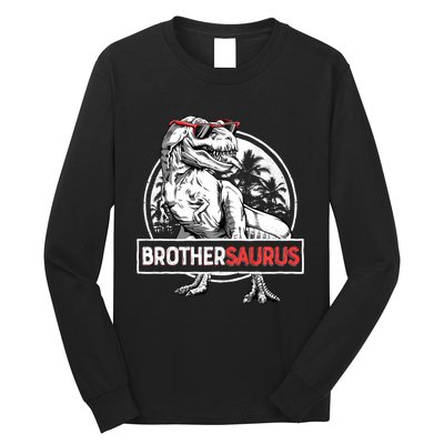 Brothersaurus T Rex Dinosaur Brother Saurus Family Matching Long Sleeve Long Sleeve Shirt