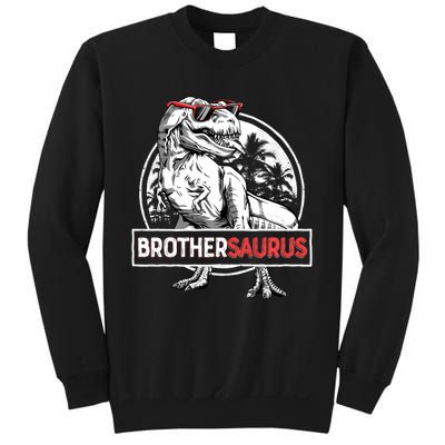 Brothersaurus T Rex Dinosaur Brother Saurus Family Matching Long Sleeve Sweatshirt