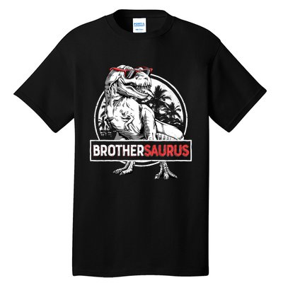 Brothersaurus T Rex Dinosaur Brother Saurus Family Matching Long Sleeve Tall T-Shirt