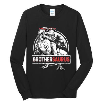 Brothersaurus T Rex Dinosaur Brother Saurus Family Matching Long Sleeve Tall Long Sleeve T-Shirt