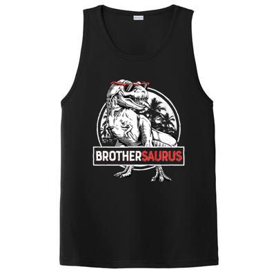 Brothersaurus T Rex Dinosaur Brother Saurus Family Matching Long Sleeve PosiCharge Competitor Tank