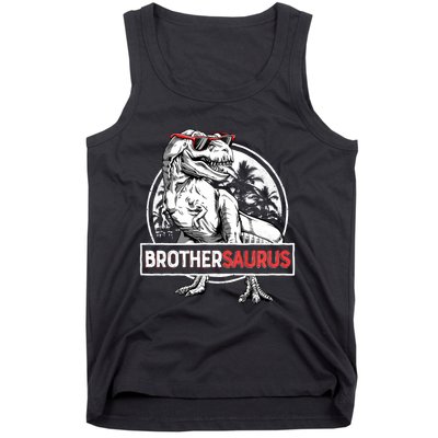 Brothersaurus T Rex Dinosaur Brother Saurus Family Matching Long Sleeve Tank Top