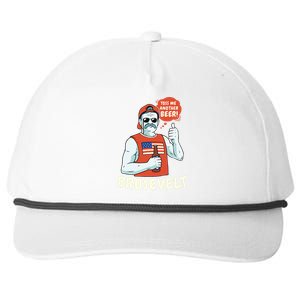 Brosevelt Teddy Roosevelt Bro with a Beer 4th of July Snapback Five-Panel Rope Hat