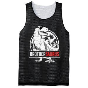 Brothersaurus T Rex Dinosaur Brother Saurus Family Matching Mesh Reversible Basketball Jersey Tank