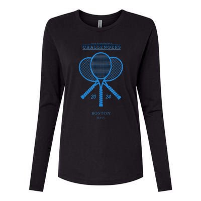 Blue Tennis Rackets Challengers Movie Womens Cotton Relaxed Long Sleeve T-Shirt