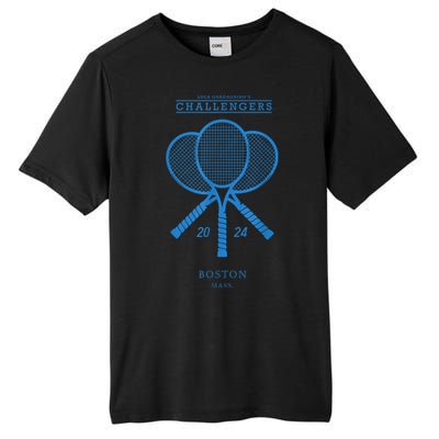 Blue Tennis Rackets Challengers Movie Tall Fusion ChromaSoft Performance T-Shirt