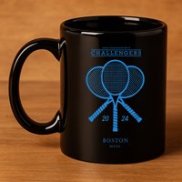 Blue Tennis Rackets Challengers Movie 11oz C Handle Ceramic Mug