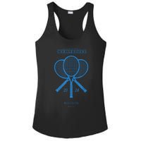 Blue Tennis Rackets Challengers Movie Ladies PosiCharge Competitor Racerback Tank