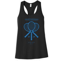 Blue Tennis Rackets Challengers Movie Women's Racerback Tank