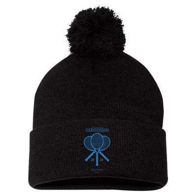 Blue Tennis Rackets Challengers Movie Pom Pom 12in Knit Beanie