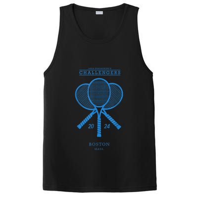 Blue Tennis Rackets Challengers Movie PosiCharge Competitor Tank