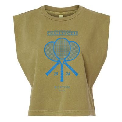 Blue Tennis Rackets Challengers Movie Garment-Dyed Women's Muscle Tee