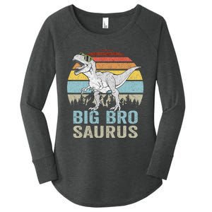 Bigbrosaurus T Rex Dino Big Bro Saurus Brother Dinosaur Women's Perfect Tri Tunic Long Sleeve Shirt