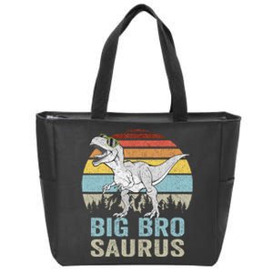 Bigbrosaurus T Rex Dino Big Bro Saurus Brother Dinosaur Zip Tote Bag