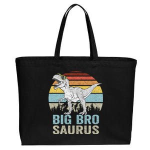 Bigbrosaurus T Rex Dino Big Bro Saurus Brother Dinosaur Cotton Canvas Jumbo Tote