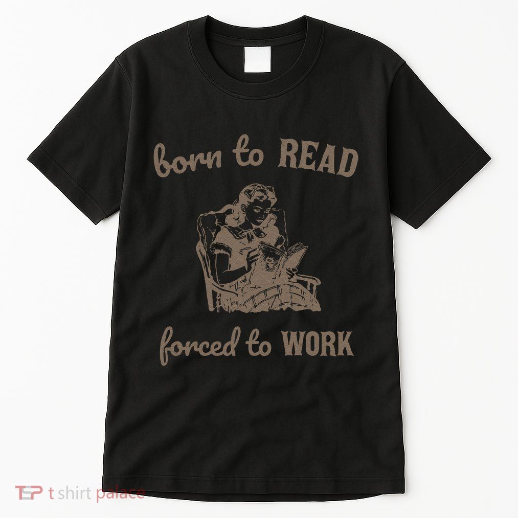 Born To Read Forced To Work Retro Tall T-Shirt