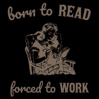 Born To Read Forced To Work Retro Sustainable Bucket Hat