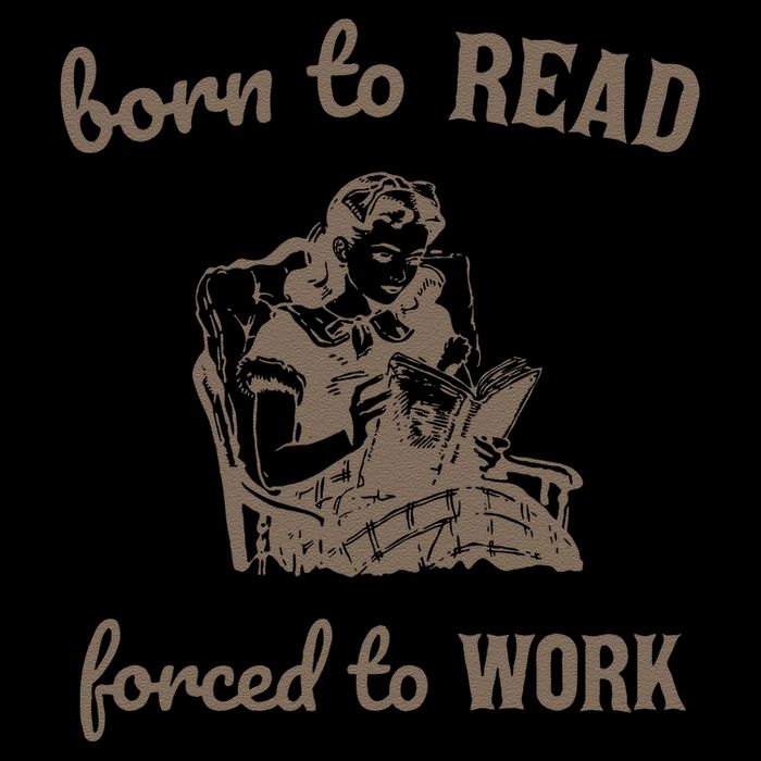 Born To Read Forced To Work Retro Sustainable Bucket Hat