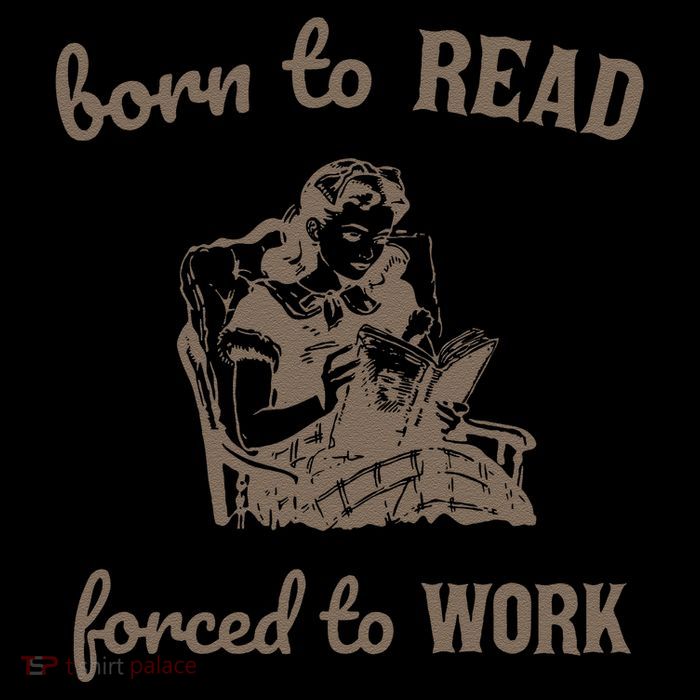 Born To Read Forced To Work Retro Flatbill Hat
