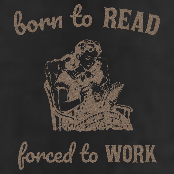 Born To Read Forced To Work Retro Hat