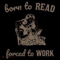 Born To Read Forced To Work Retro Zip Tote Bag