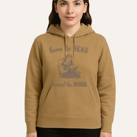Born To Read Forced To Work Retro Hoodie