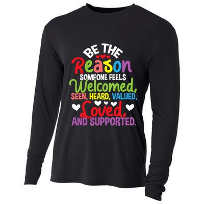 Be The Reason Someone Feels Loved Social Workers Cooling Performance Long Sleeve Crew