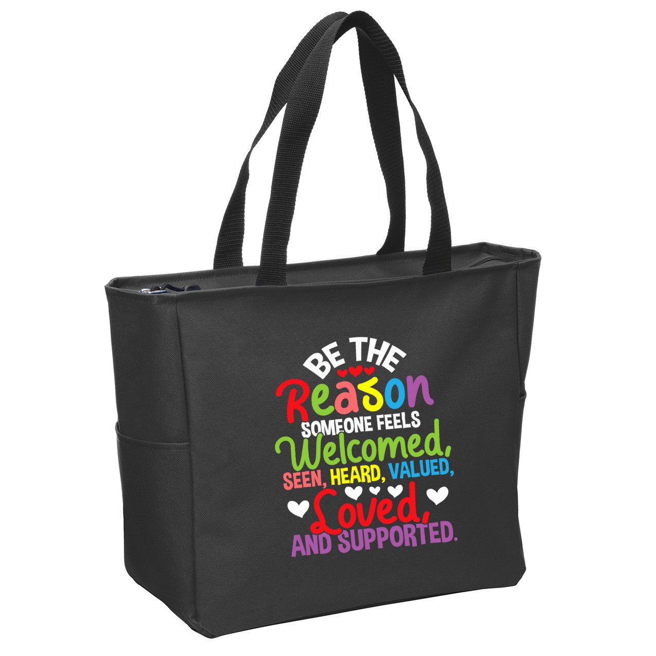 Be The Reason Someone Feels Loved Social Workers Zip Tote Bag